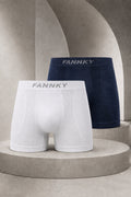 Erkek Casual Comfort Günlük 2 Li Boxer Füme