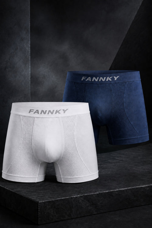 Erkek Rahat Esnek Seamless 2 Li Boxer Kahverengi - SERENZE Milano