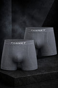 Erkek Rahat Esnek Seamless 2 Li Gri Boxer