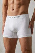 DİKİŞSİZ NEFES ALABİLEN RAHAT BOL KESİM ERKEK BOXER 2014 Beyaz