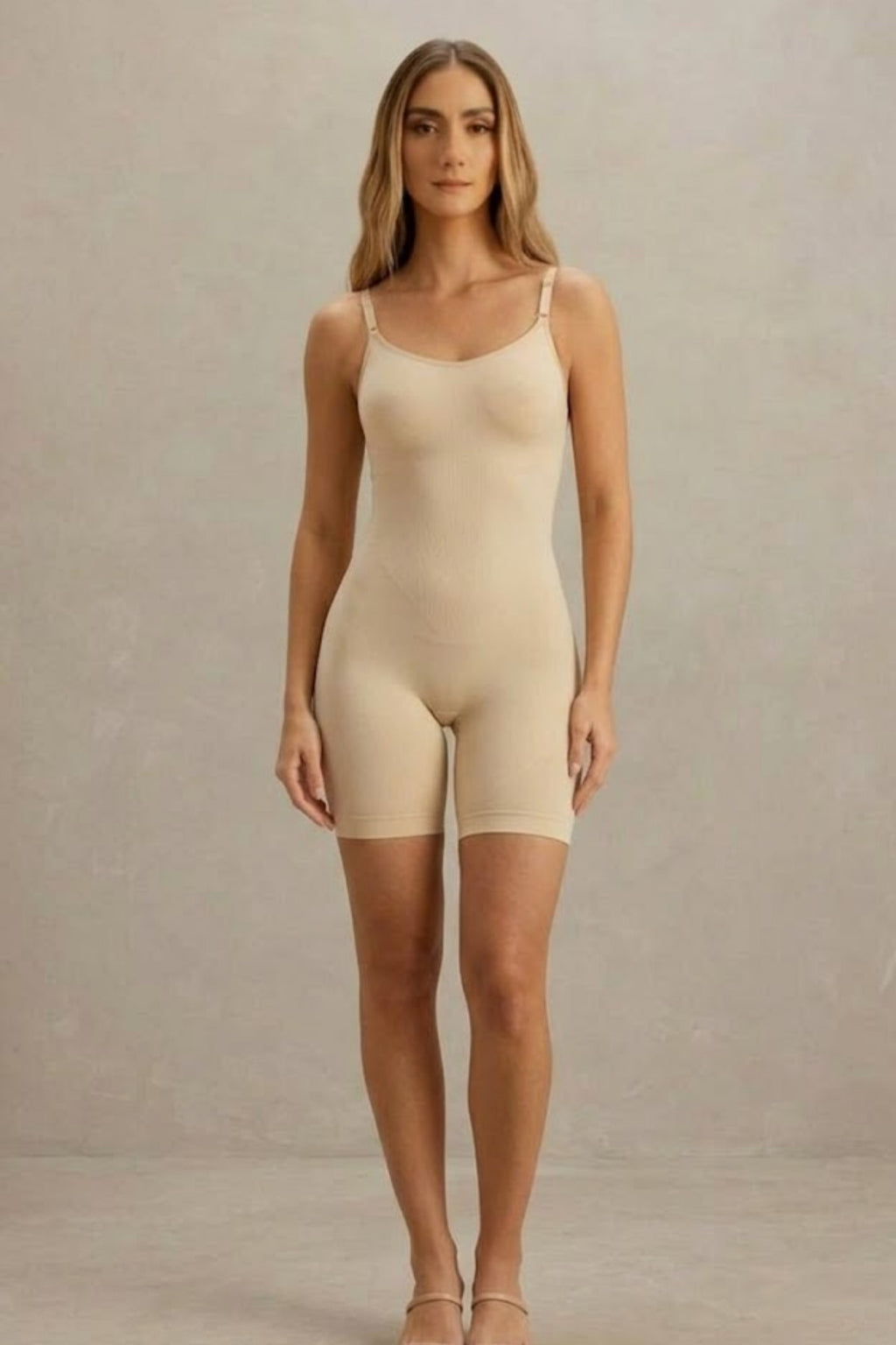 Kadın Kalp Yaka Sportif İncelten Etki Ten Body