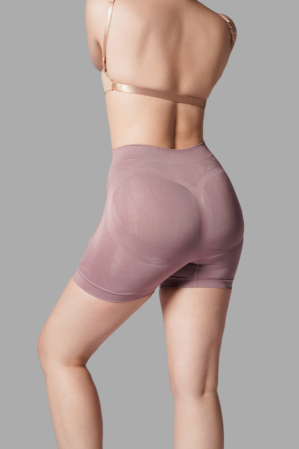 Push Up Seamless Dikişsiz Popo Şekillendirici Kısa Paçalı Korse 2064 Gül Kurusu