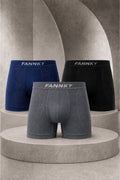 Erkek Casual Comfort Günlük 3 Lü Boxer Çok Renkli
