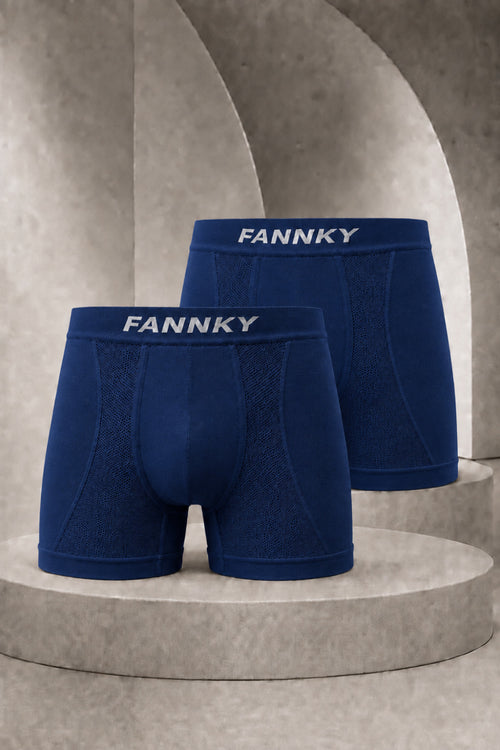 Erkek Casual Comfort Günlük 2 Li Lacivert Boxer - SERENZE Milano