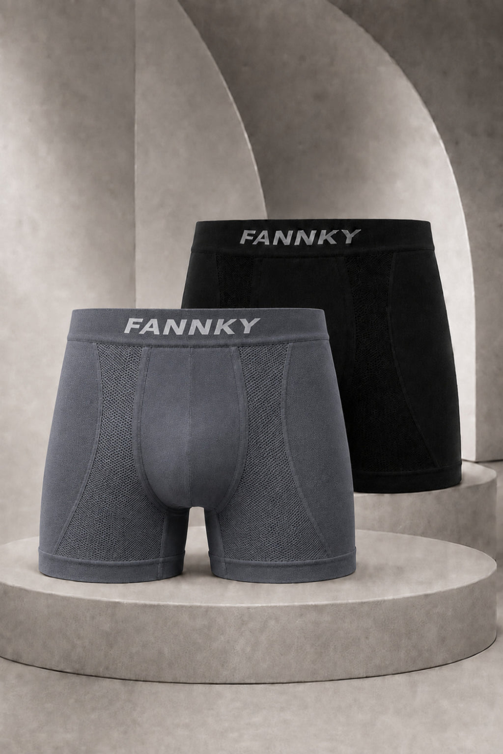 Erkek Casual Comfort Günlük 2 Li Boxer Bej