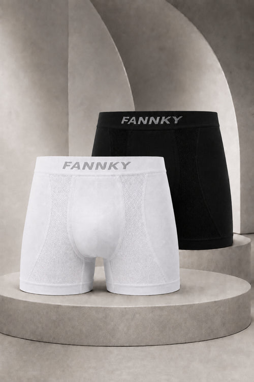 Erkek Casual Comfort Günlük 2 Li Boxer Kahverengi - SERENZE Milano
