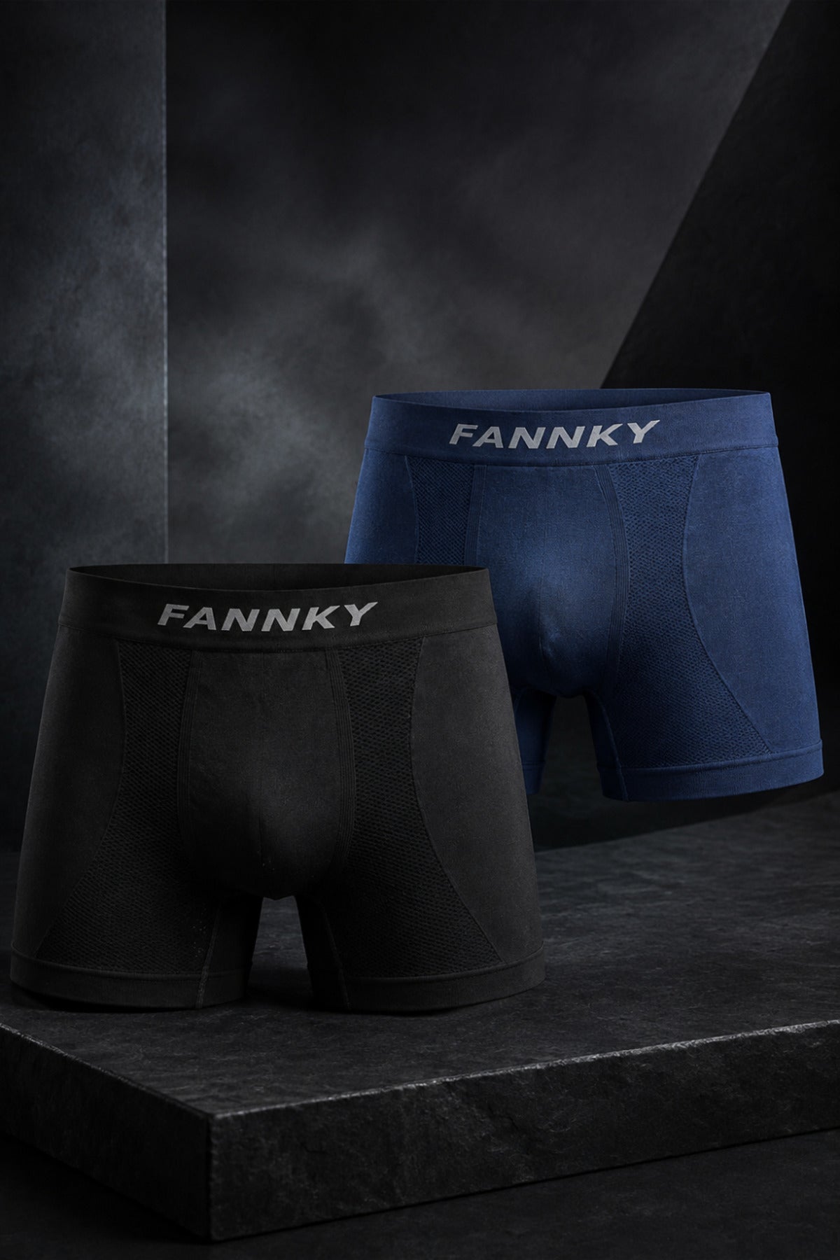 Erkek Rahat Esnek Seamless 2 Li Boxer Bej
