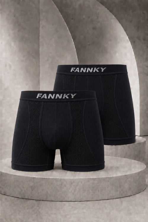 Erkek Casual Comfort Günlük 2 Li Siyah Boxer - SERENZE Milano