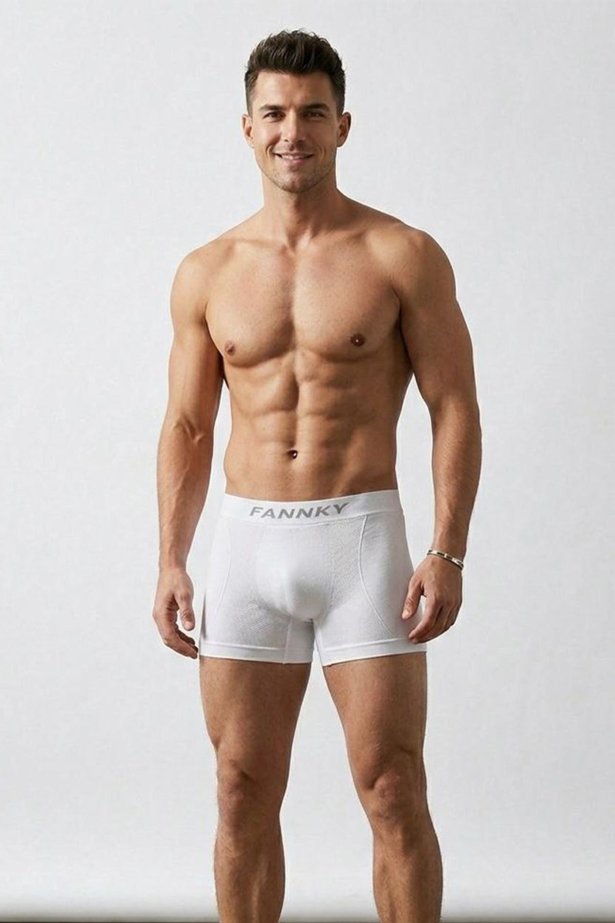 DİKİŞSİZ NEFES ALABİLEN RAHAT BOL KESİM ERKEK BOXER 2014 Beyaz