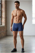 Erkek Trend Nefes Alan Relaxed Lacivert Boxer