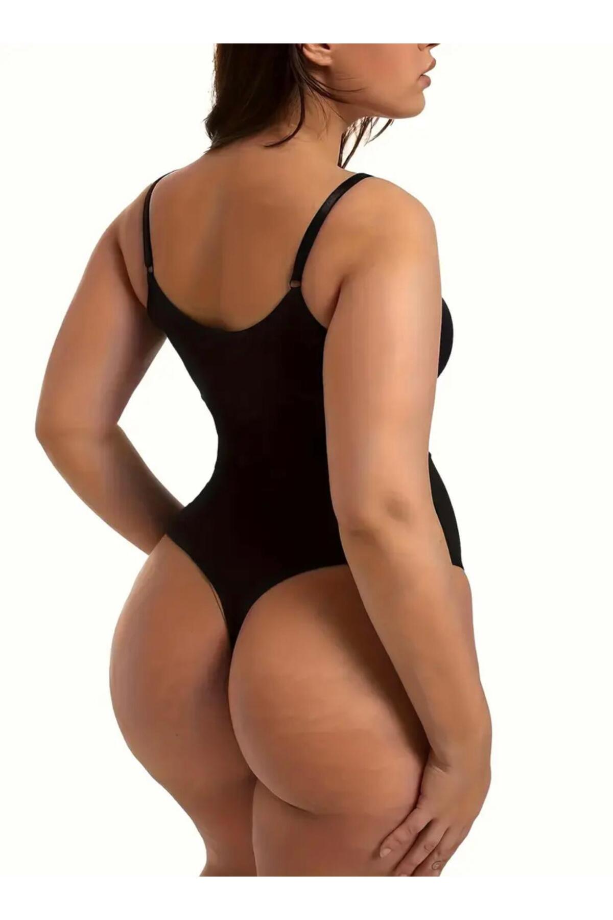 sıkılaştırıcı toparlayıcı zıbın string korse 9052 Siyah