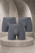 Erkek Casual Comfort Günlük 3 Lü Gri Boxer