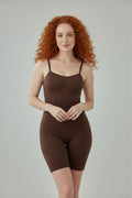 body yüksek bel tam boy 9050 Kahverengi