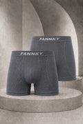 Erkek Casual Comfort Günlük 2 Li Gri Boxer